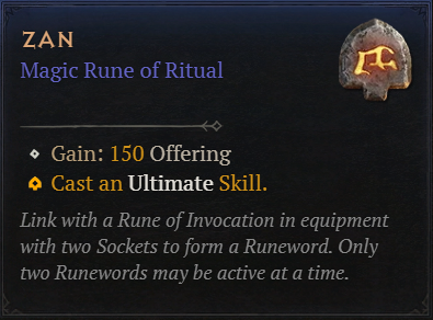 MMOJUGG Diablo 4 Zan Details View of Item Function and Use