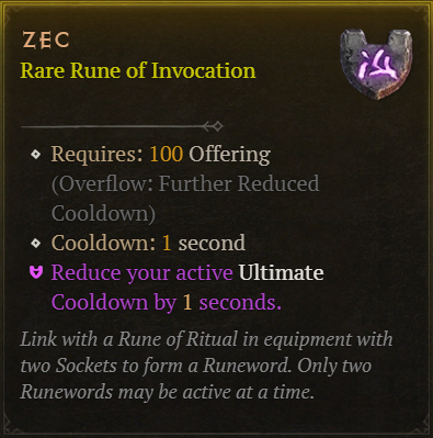 MMOJUGG Diablo 4 Zec Details View of Item Function and Use