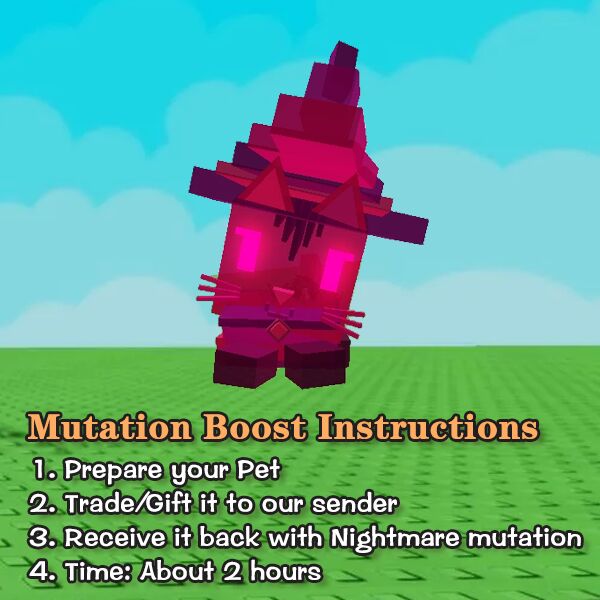 MMOJUGG Grow A Garden Nightmare Pet Mutation Boost Buying Page Display