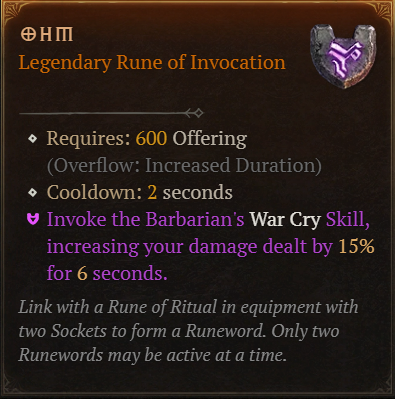 MMOJUGG Diablo 4 Ohm Details View of Item Function and Use